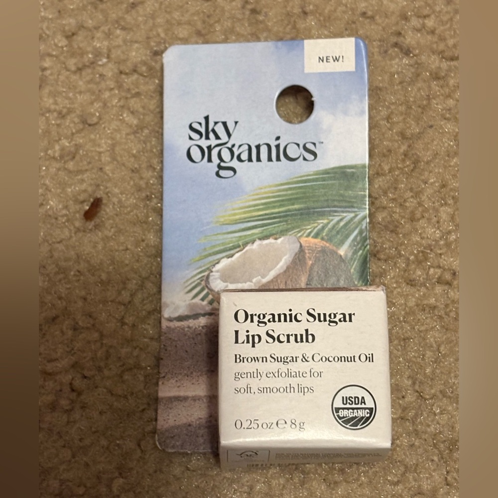 NWT sky organics Organic Sugar Lip Scrub